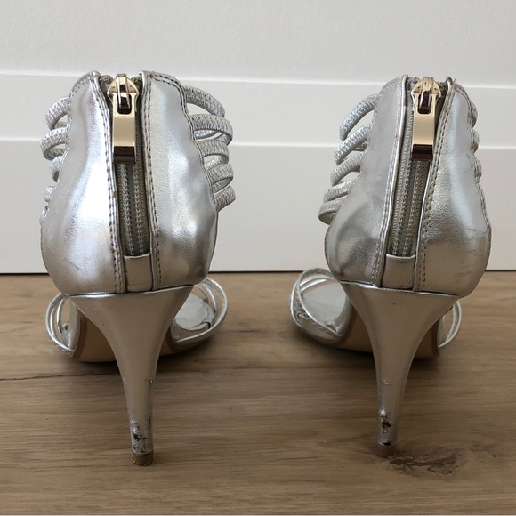Silver Call it Spring Formal Heels - Picture 3 of 3